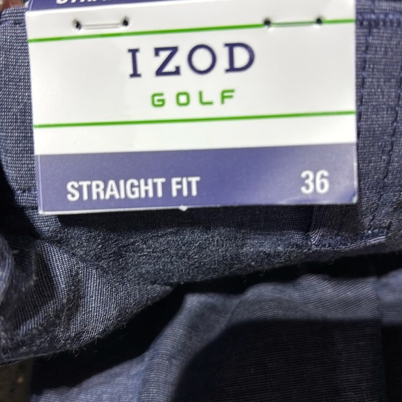 Izod Golf Straight Fit 4 pocket,moisture wicking,sun protection,flex, belt loop - Picture 4 of 6